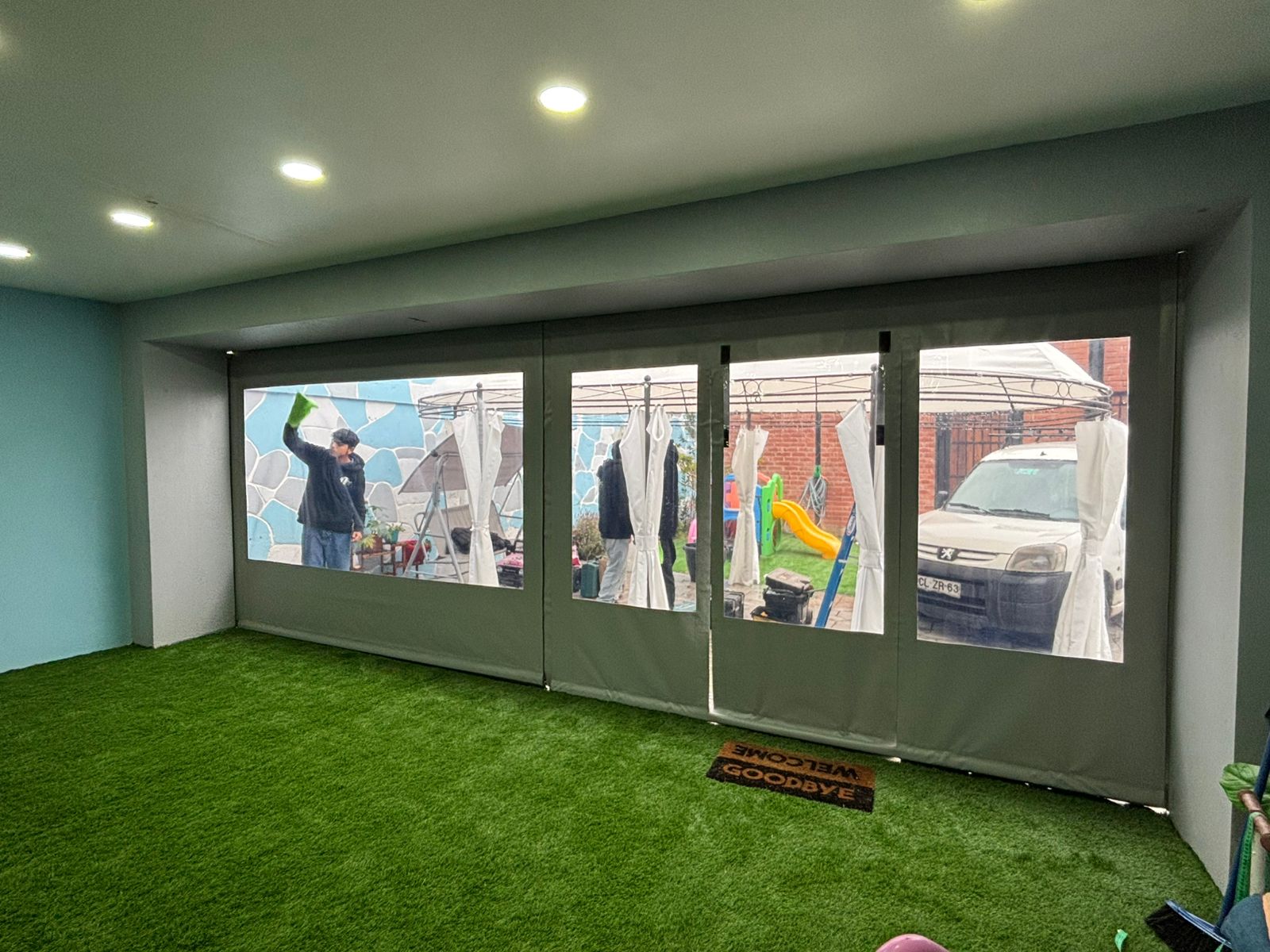 Cierre terraza transparente